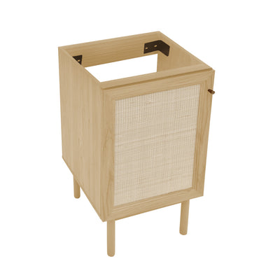 Classe 18" Freestanding Bathroom Vanity Cabinet without Top in Natural Oak