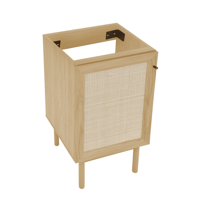 Classe 18" Freestanding Bathroom Vanity Cabinet without Top in Natural Oak