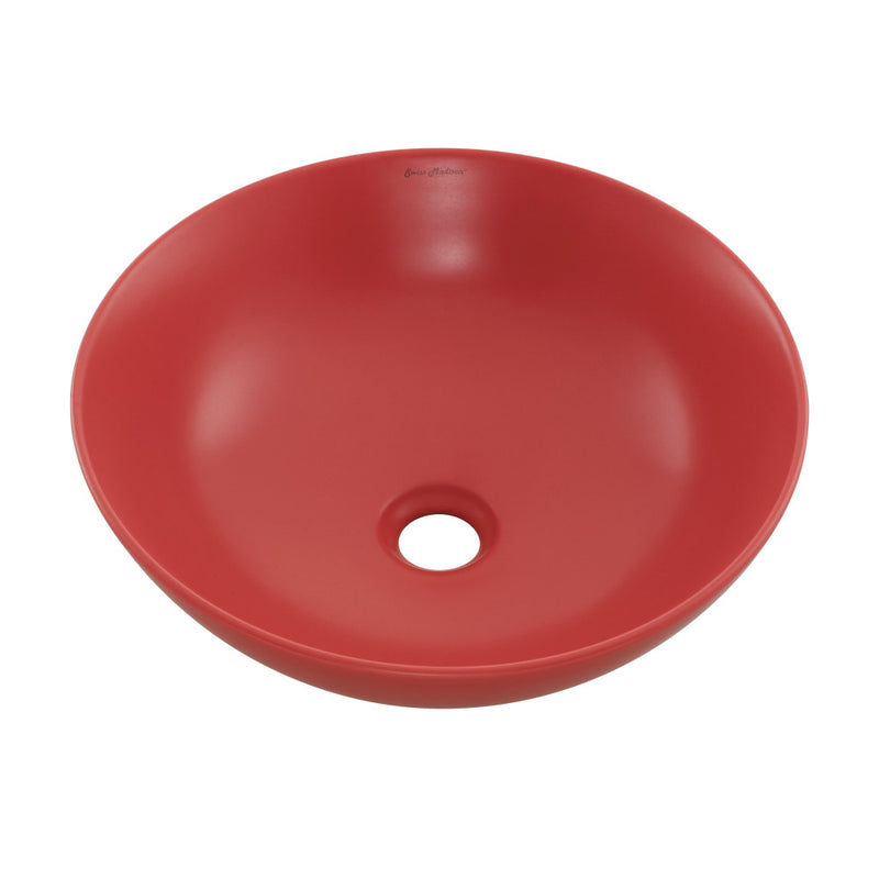 Classe 16 Ceramic Sink in Matte Red