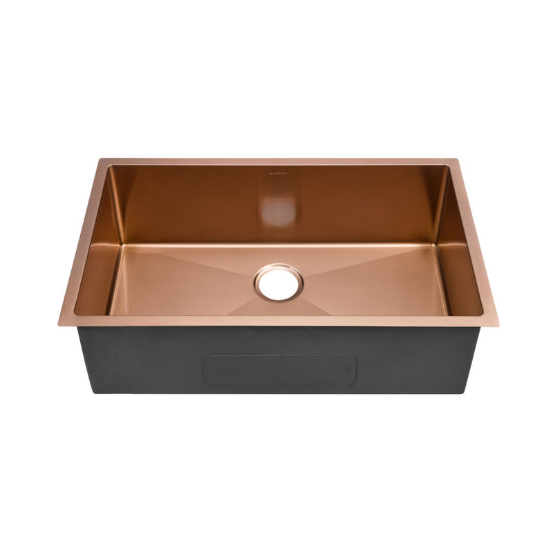 Rivage 32 x 19 Stainless Steel, Single Basin, Undermount Kitchen Sink, Rose Gold