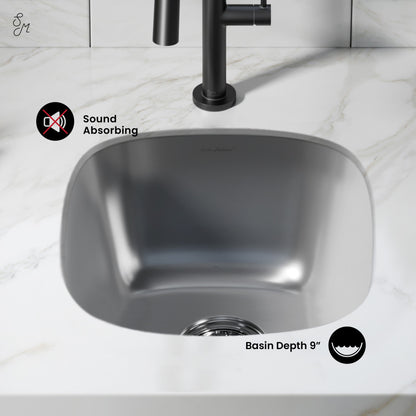 Toulouse 16 x 18 Stainless Steel Single Basin Undermount Kitchen Sink