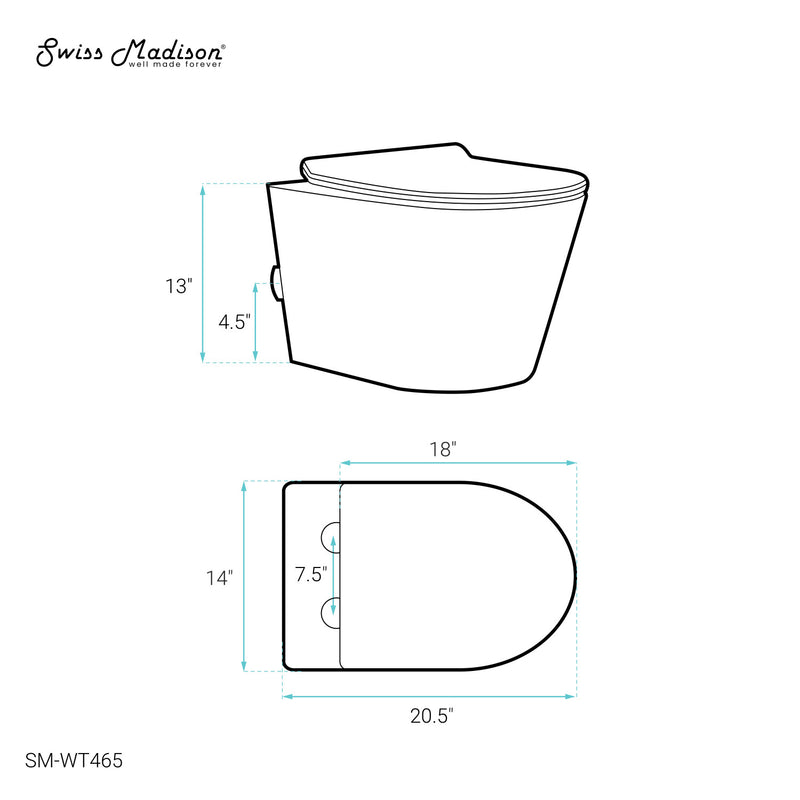 Calice Wall-Hung Round Toilet Bowl