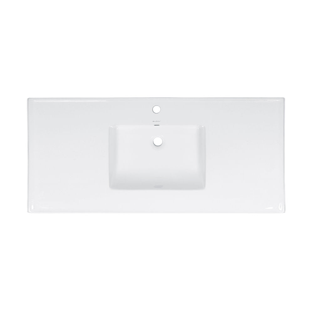 48" Vanity Sink Top in Glossy White