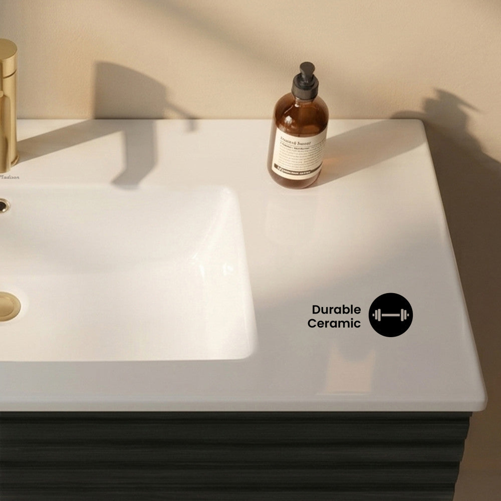 Voltaire 37 Vanity Top Sink with Single Faucet Hole