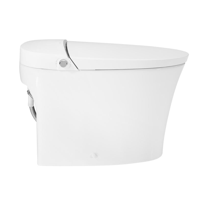 Avancer Smart Tankless Elongated Toilet and Bidet, Touchless Vortex Dual-Flush 1.1/1.6 gpf