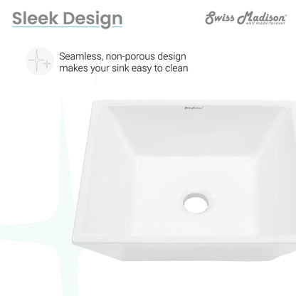 St. Tropez Square Ceramic Vessel Sink