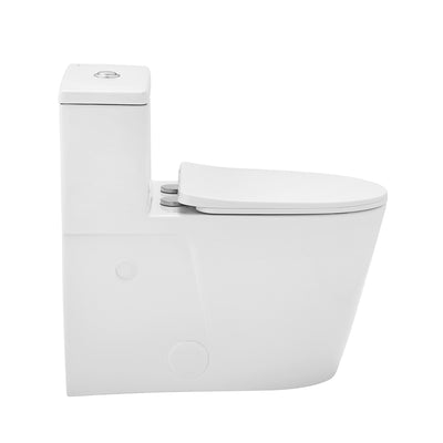 Arles One-Piece Elongated Toilet Vortex Dual-Flush 0.8/1.18 gpf