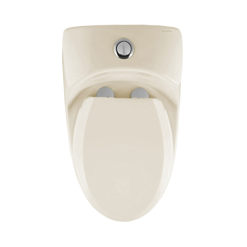 Chateau One-Piece Elongated Dual-Flush Toilet in Bisque 1.1/1.6 gpf