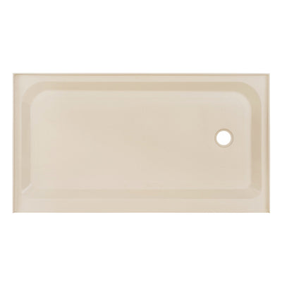 Voltaire 60" x 36" Single-Threshold, Right-Hand Drain, Shower Base in Biscuit