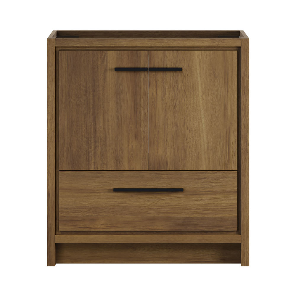 Virage 30" Freestanding Bathroom Vanity in Brown Oak without Sink Top