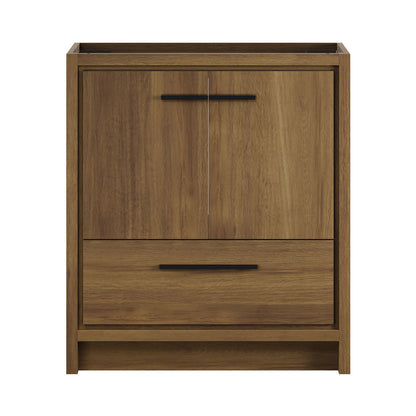 Virage 30" Freestanding Bathroom Vanity in Brown Oak without Sink Top