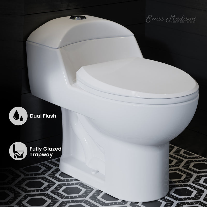 Chateau One-Piece Elongated Toilet Dual-Flush 1.1/1.6 gpf