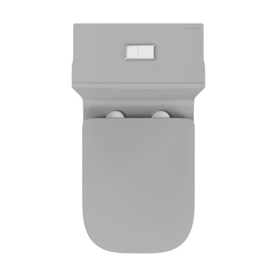 Concorde One Piece Square Toilet Dual Flush in Matte Gray 1.1/1.6 gpf
