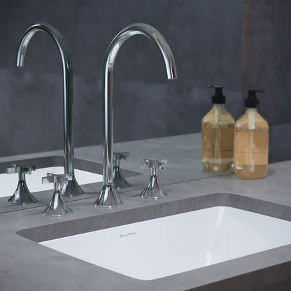 Daxton 8 in. Widespread, Cross Handle, Bathroom Faucet in Chrome