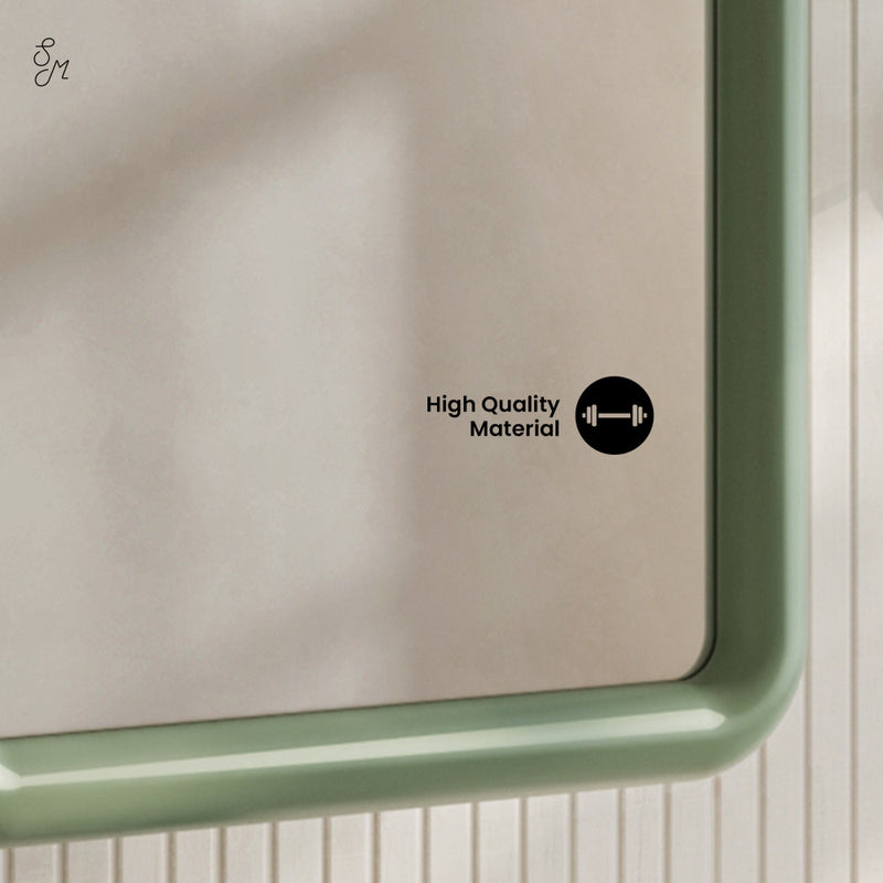 Plaisir 18 x 27 Recessed/Wall Mount Medicine Cabinet with Mirror in Green