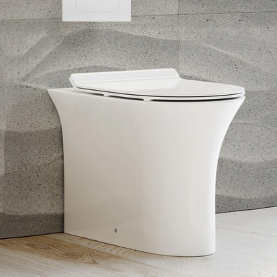 Cascade Back-to-Wall Elongated Toilet Bowl