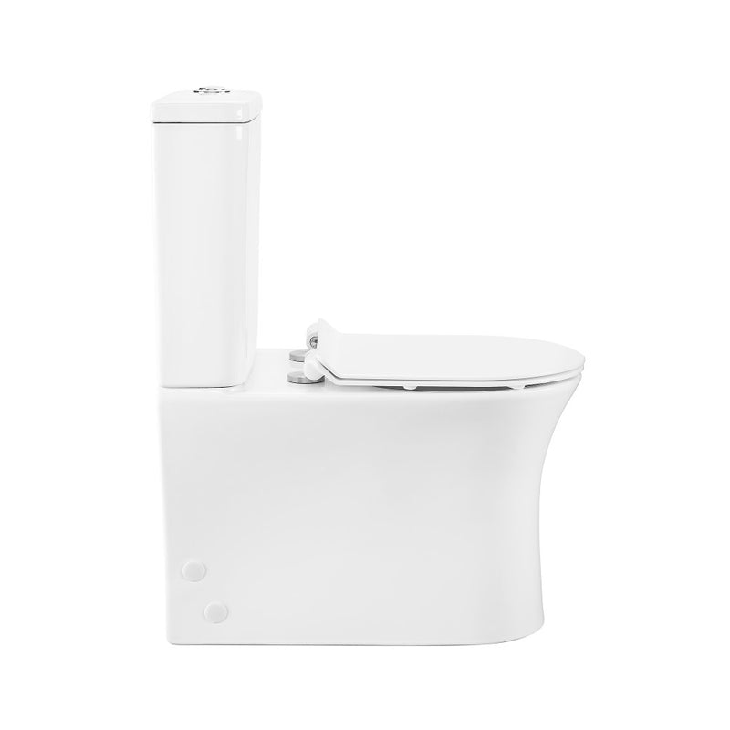 Calice Two-Piece Elongated Rear Outlet Toilet Dual-Flush 1.1/1.6 gpf