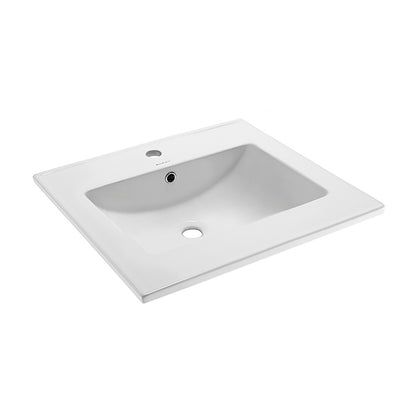 24" Ceramic Vanity Top with Single Faucet Hole