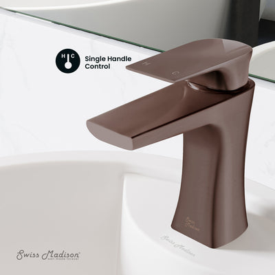 Monaco Single Hole, Single-Handle, Bathroom Faucet in Oil Rubbed Bronze