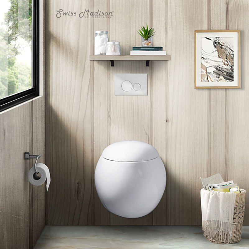 Plaisir Wall-Hung Elongated Toilet Bowl