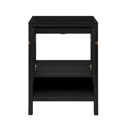 Chateau 24" Freestanding Bathroom Vanity Cabinet without Top in Black Oak