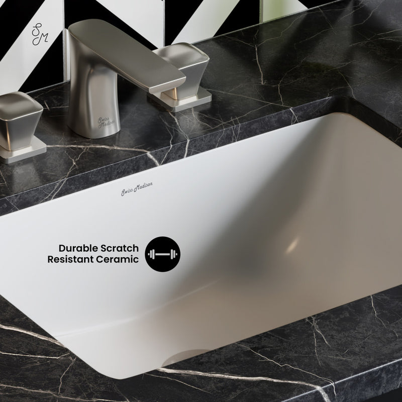 Plaisir 21 Rectangular Under-Mount Bathroom Sink