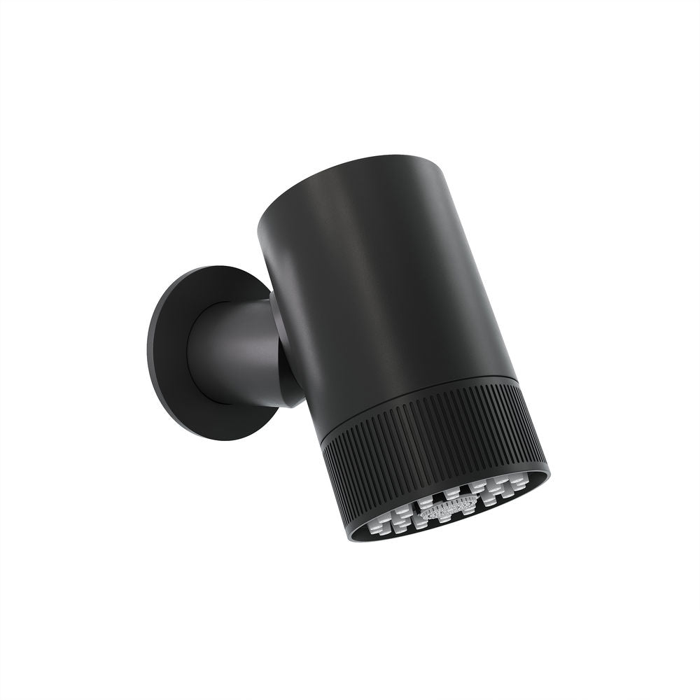 Lumiere 2-Spray Patterns 2.5 GPM Wall Mount Fixed Shower Head in Matte Black