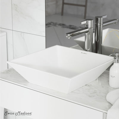 St. Tropez Square Ceramic Vessel Sink