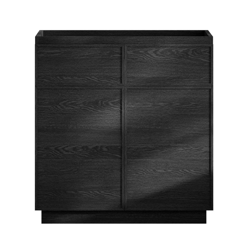 St. Tropez 36" Freestanding Bathroom Vanity Cabinet without Top in Black Oak