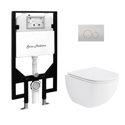 St. Tropez Wall Hung Toilet Bundle (SM-WT449, SM-WC424, SM-WC001C)
