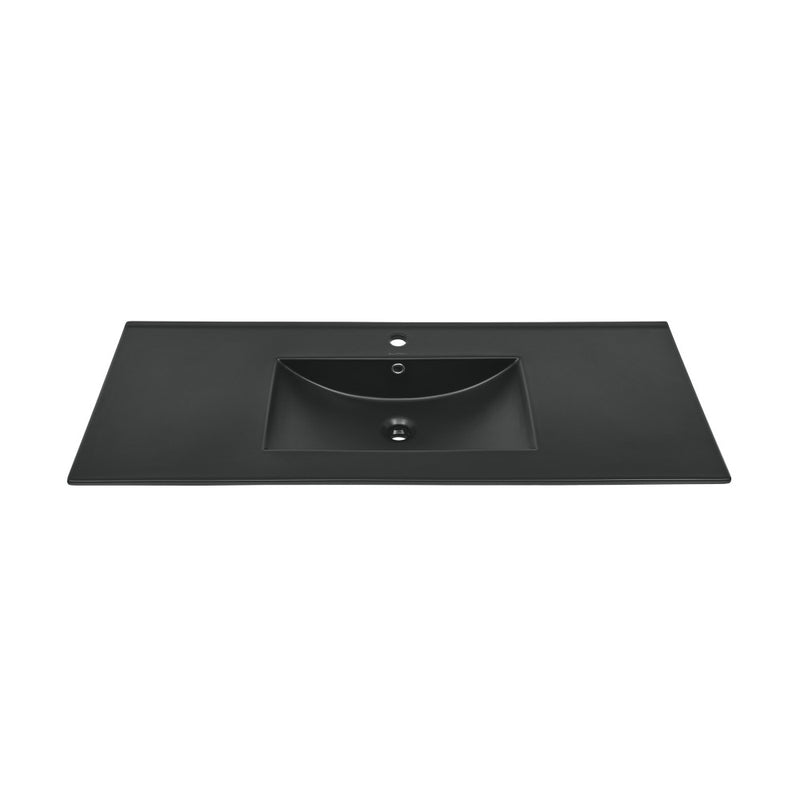 48" Vanity Sink Top in Matte Black