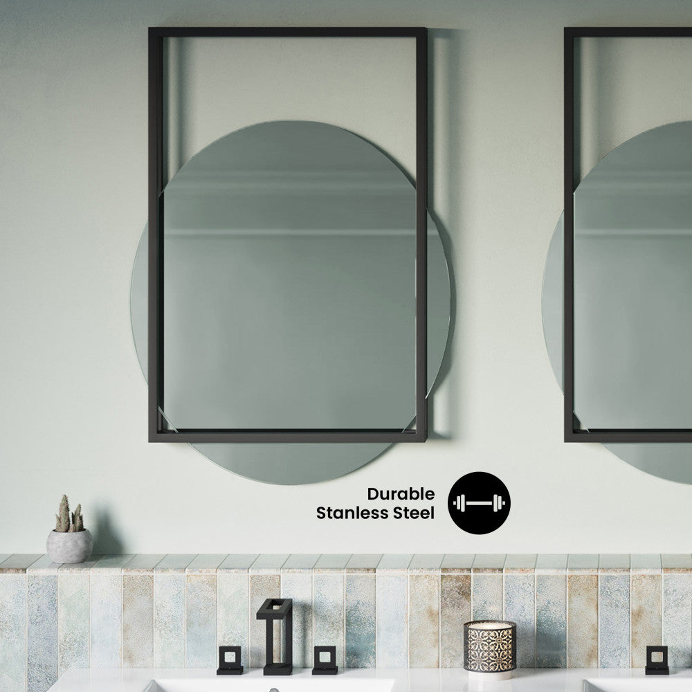 Pierre 35.5" Vanity Mirror in Matte Black