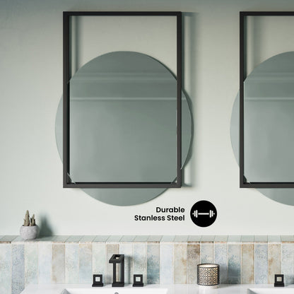 Pierre 35.5" Vanity Mirror in Matte Black