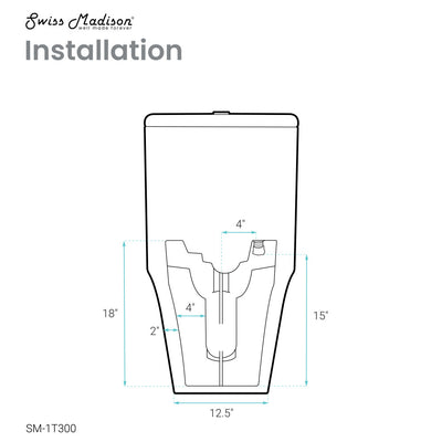 TWISTER Dual Flush, Cascade One-Piece Compact Toilet, 1.1/1.6 GPF