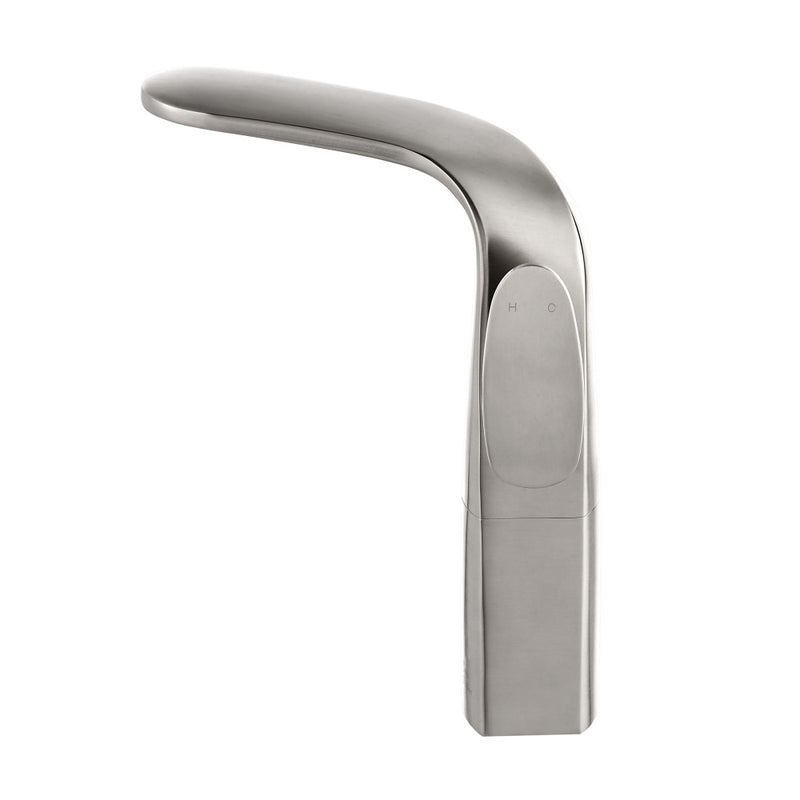 Chateau Single Hole, Single-Handle, High Arc Bathroom Faucet in Brushed Nickel