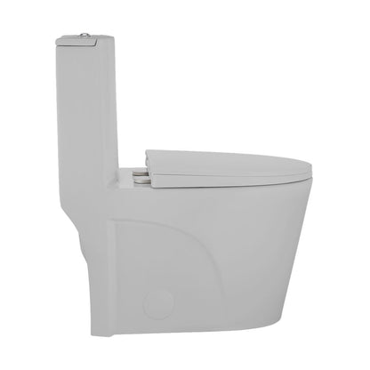St. Tropez One-Piece Elongated Toilet Vortex™ Dual-Flush 1.1/1.6 gpf in Matte Gray