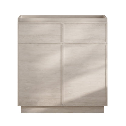 St. Tropez 36" Freestanding Bathroom Vanity Cabinet without Top in White Oak