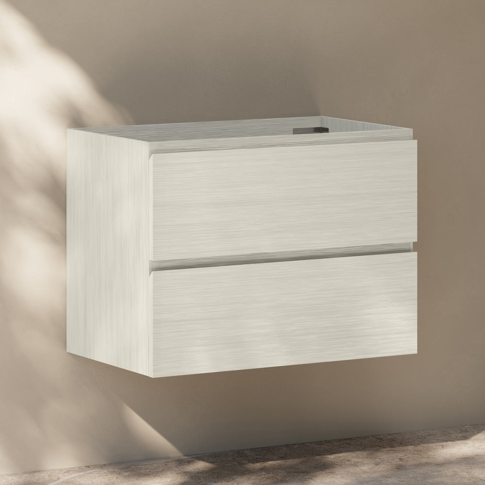 Liberte 30" Wall-Mounted Bathroom Vanity Cabinet without Top in White Oak