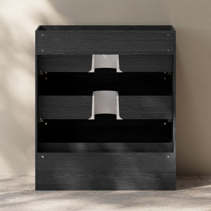 Liberte 30" Freestanding Bathroom Vanity Cabinet without Top in Black Oak