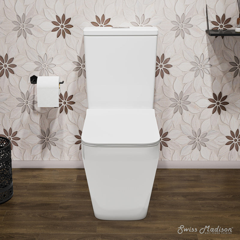 Rivoli Two-Piece Square Toilet Dual-Flush 1.1/1.6 gpf