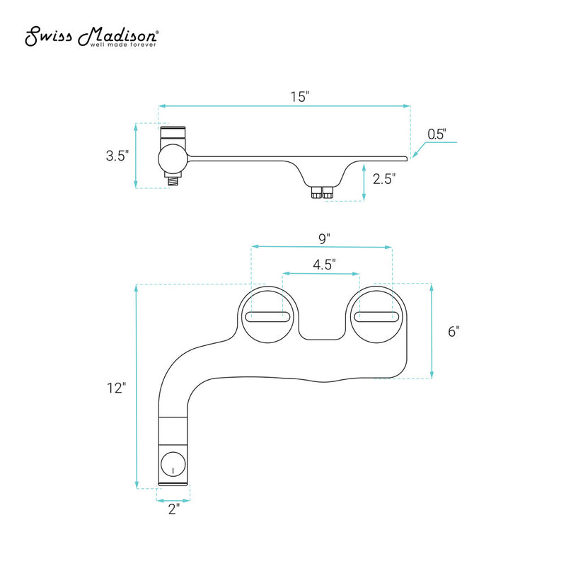 Aqua Non-Electric Bidet Toilet Attachment