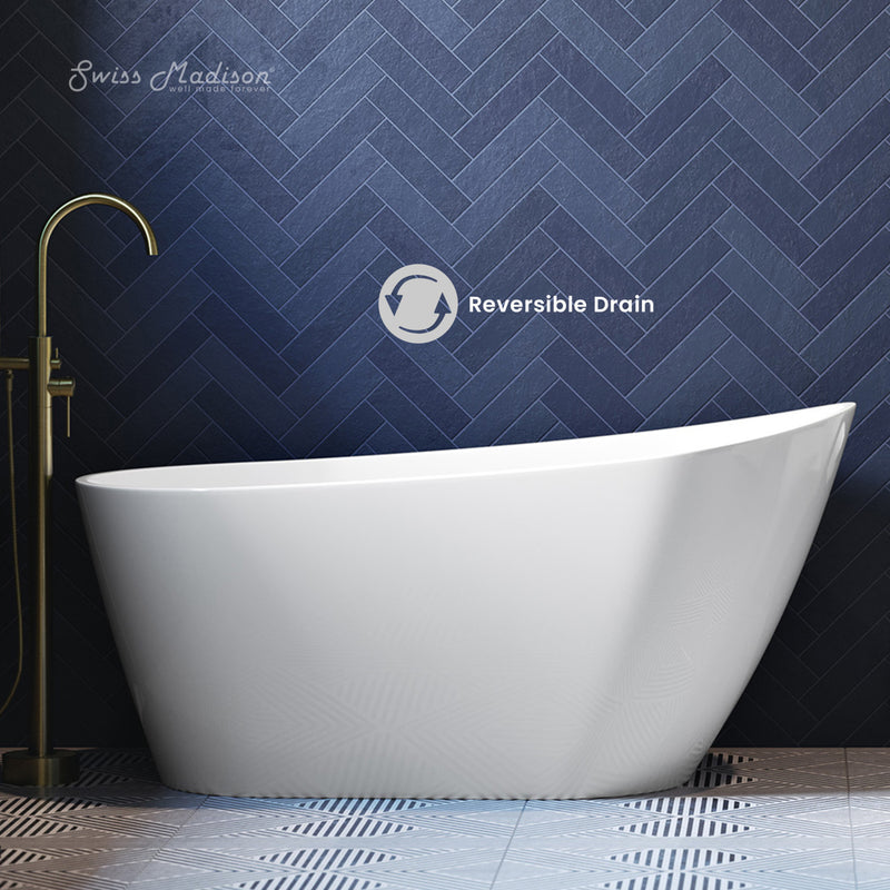 Sublime 60" Single Slipper Freestanding Bathtub