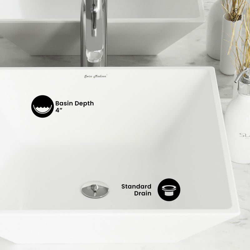 St. Tropez Square Ceramic Vessel Sink