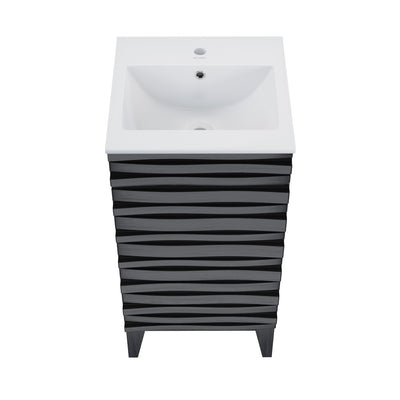 Cascade 18" Bathroom Vanity in Black