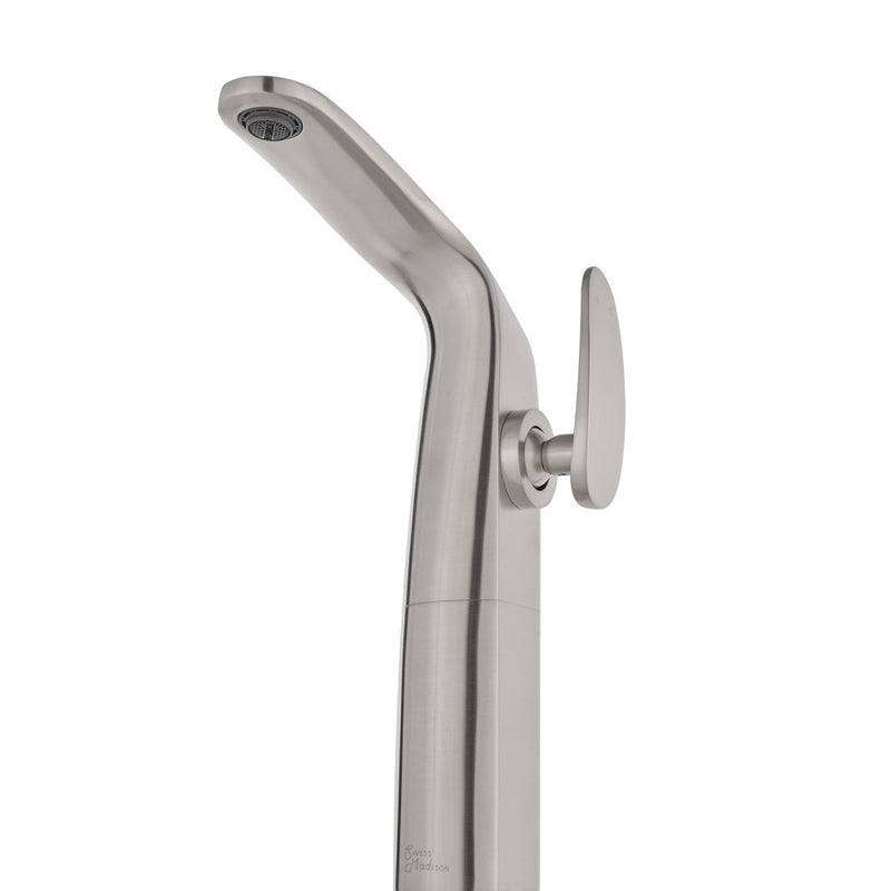 Chateau Single Hole, Single-Handle, High Arc Bathroom Faucet in Brushed Nickel