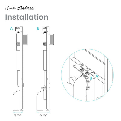 Fantome M 2x4 Concealed In-Wall Toilet Tank Carrier System