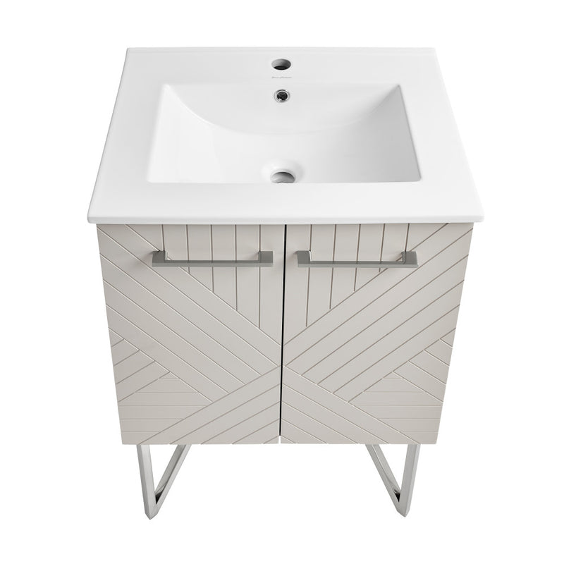 Annecy 24" Bathroom Vanity in Mayhem Greige