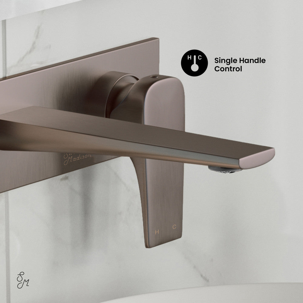 Monaco Single-Handle, Wall-Mount, Bathroom Faucet in Oil Rubbed Bronze