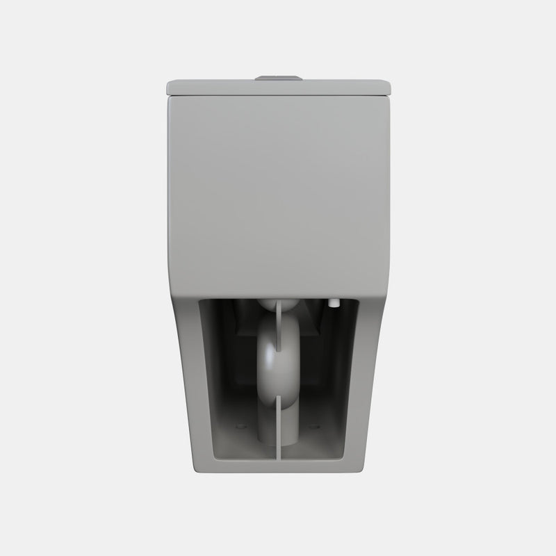 Dreux One Piece Elongated Dual Flush Toilet in Matte Gray 0.95/1.26 GPF