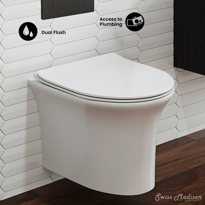 Cascade Wall-Hung Elongated Toilet Bowl